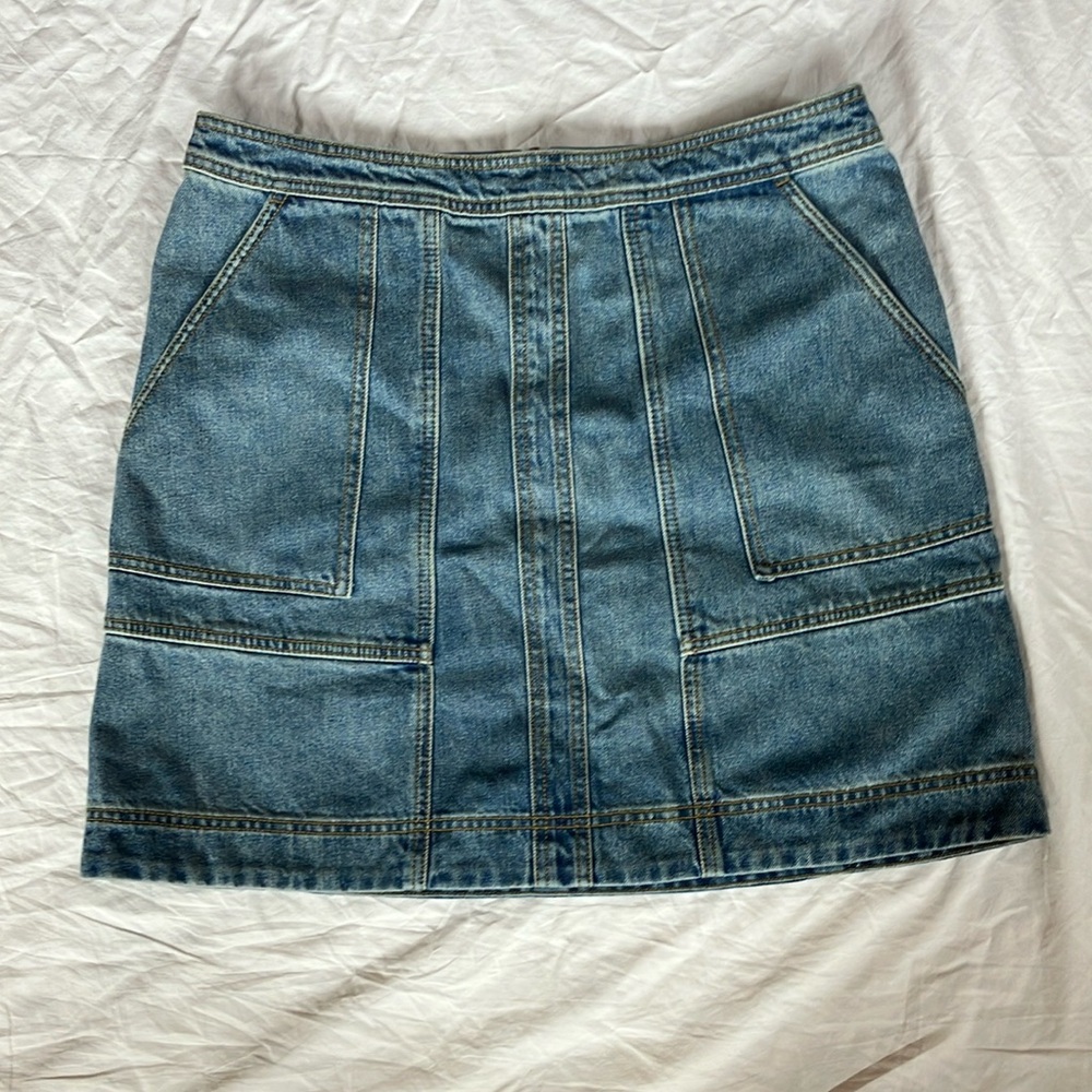 NWOT CAbi Denim Mini Pencil Skirt